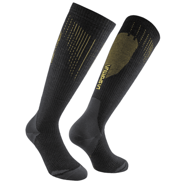 Podkolanówki La Sportiva WOOL TECH SOCKS Black/Yellow