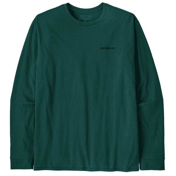 Koszulka z długim rękawem Patagonia Long-Sleeved P-6 Logo Responsibili-Tee Men Cascade Green
