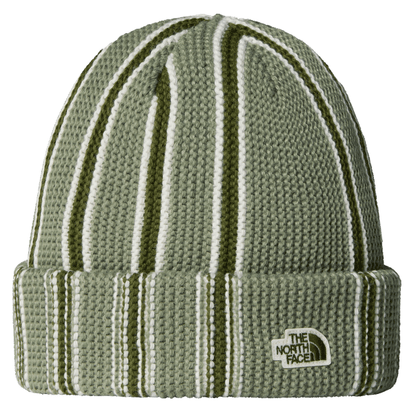 Czapki The North Face URBAN EXPLORE BEANIE FDI BARK MIST/WOODLAND GREEN/WHITE DUNE