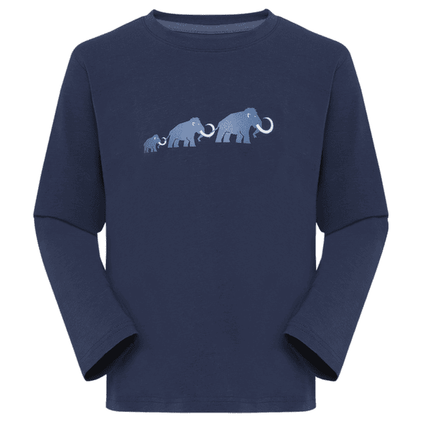 Koszulka z długim rękawem Mammut MAMMUT CORE LONGSLEEVE KIDS LOGO marine 5118