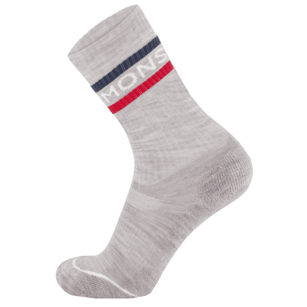 Skarpety Mons Royale Signature Crew Sock College Grey