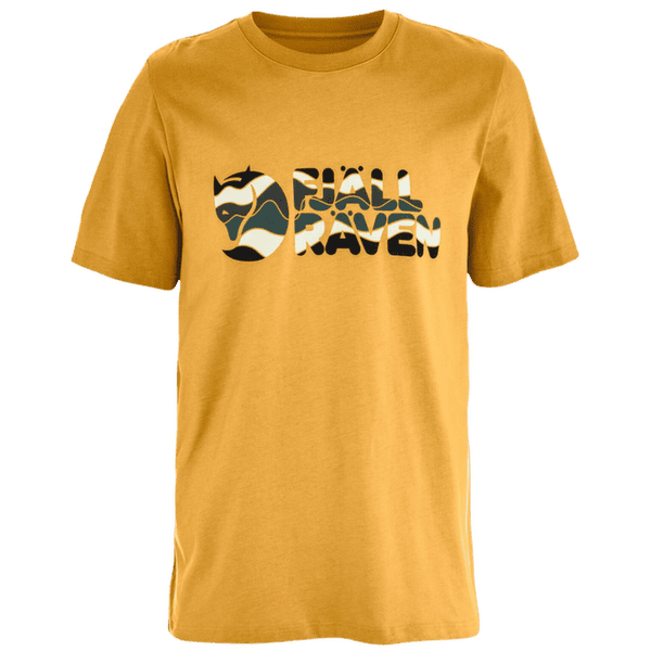 Koszulka z krótkim rękawem Fjällräven Multicolor Logo T-Shirt Men Ochre