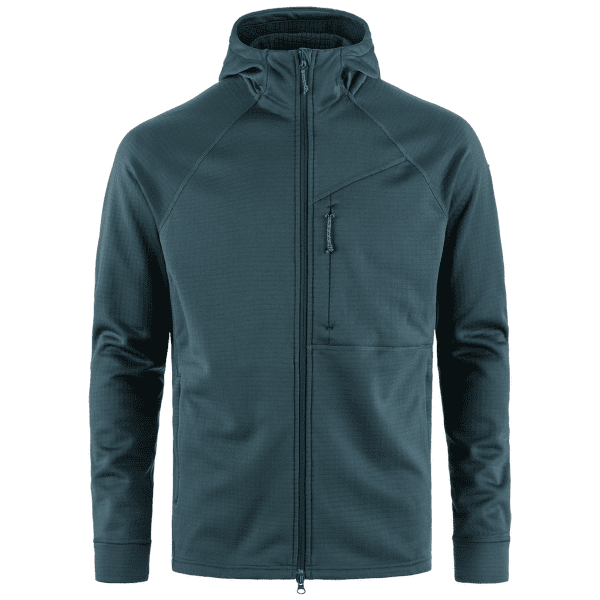 Bluza Fjällräven Abisko Grid Fleece Hoodie Men Mountain Blue