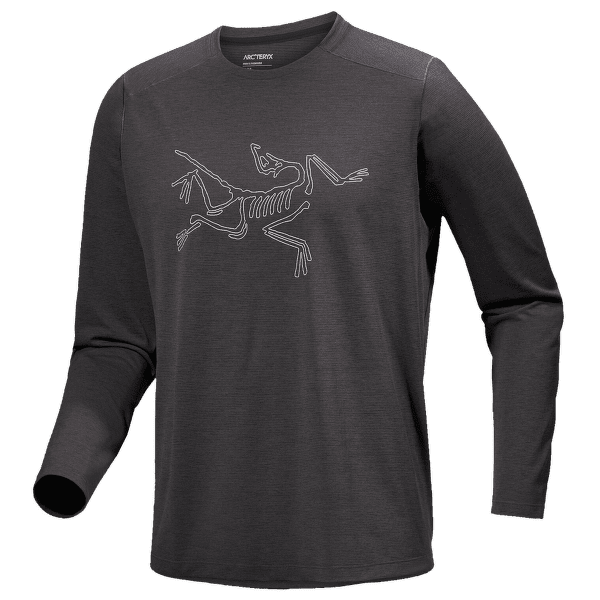 Koszulka z długim rękawem Arcteryx Cormac Logo LS Men Black Heather / Solitude