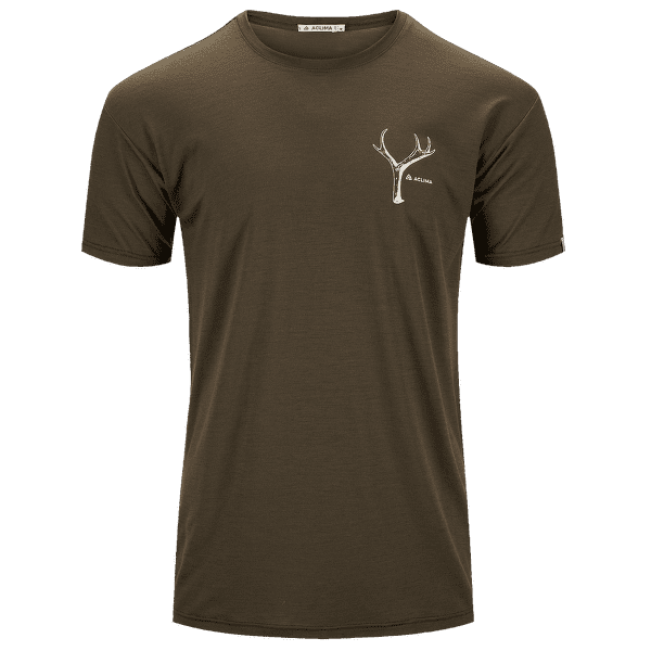 Koszulka z krótkim rękawem Aclima LightWool Tee Print Horn Men Tarmac