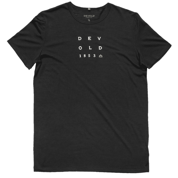 Koszulka z krótkim rękawem Devold Active 1853 Tee Men 950A BLACK