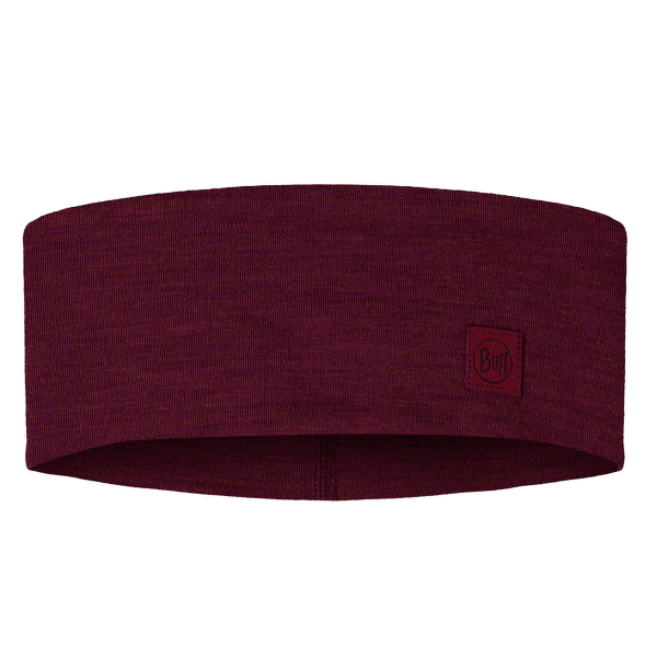 Opaska na głowę Buff MERINO WIDE HEADBAND SOLID SOLID TIBETAN RED