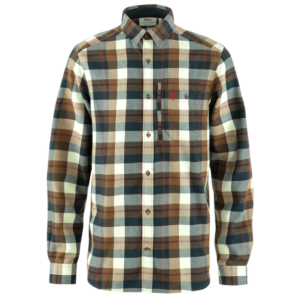 Koszula z długim rękawem Fjällräven Fjallglim Shirt Men Wood Brown-Chalk White