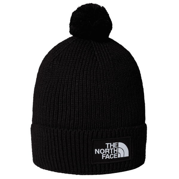 Czapki The North Face TNF LOGO BOX POM BEANIE TNF BLACK