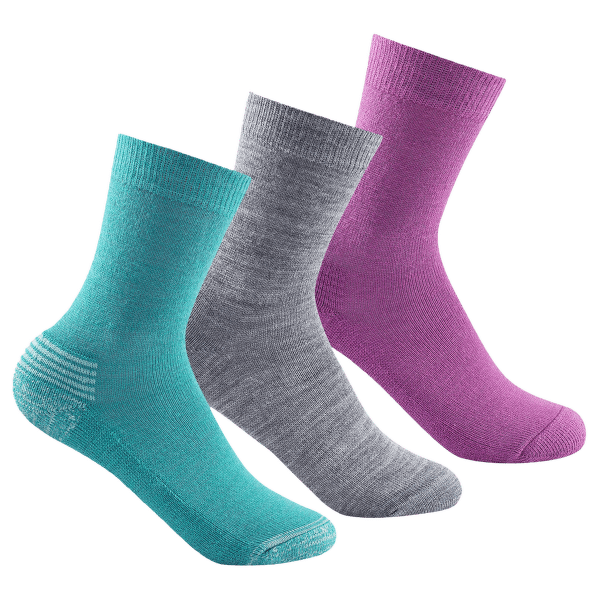 Skarpety Devold DAILY MEDIUM KID SOCK 3PK 370 LAKE