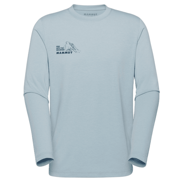 Koszulka z długim rękawem Mammut MOUTAIN LONGSLEEVE T-SHIRT MEN BLUEMLISALPHORN nebla