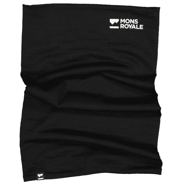 Szalik Mons Royale Double Up 100% Merino Neckwarmer Black