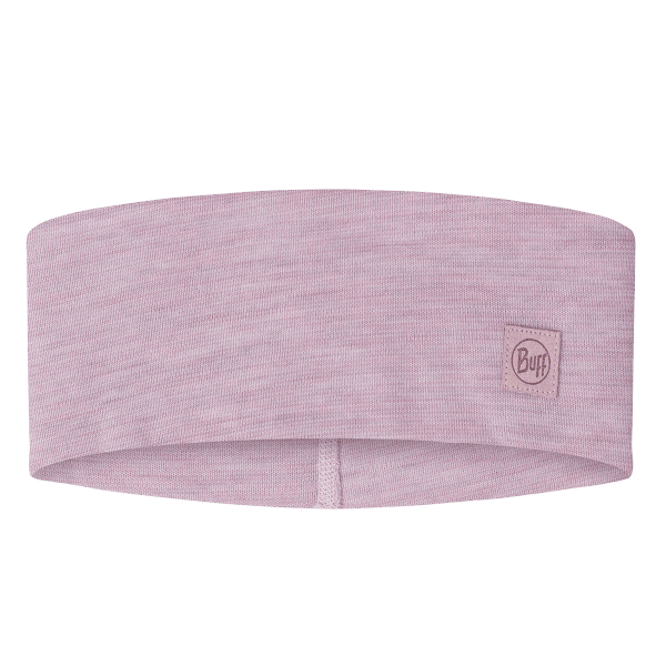 Opaska na głowę Buff MERINO WIDE HEADBAND SOLID SOLID LILAC SAND