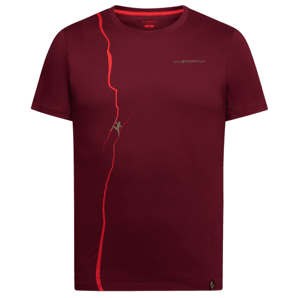 Koszulka z krótkim rękawem La Sportiva ROUTE T-SHIRT Men: Redwood/Mountain Red