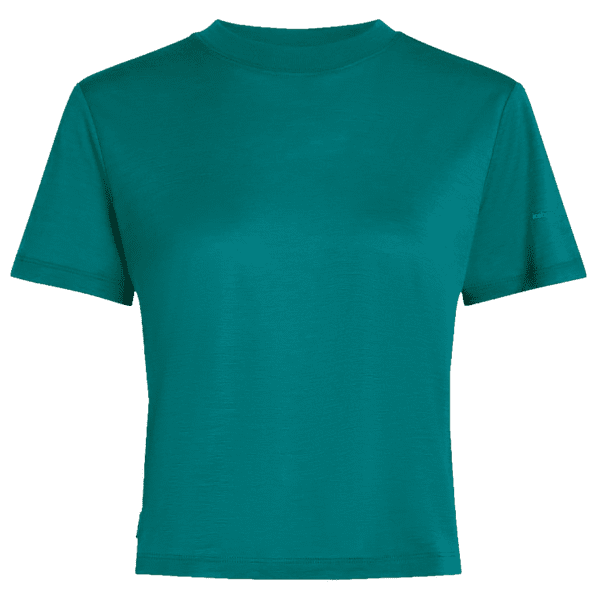 Koszulka z krótkim rękawem Icebreaker Merino 150 Tech Lite SS Crop Tee Women TIDAL TEAL