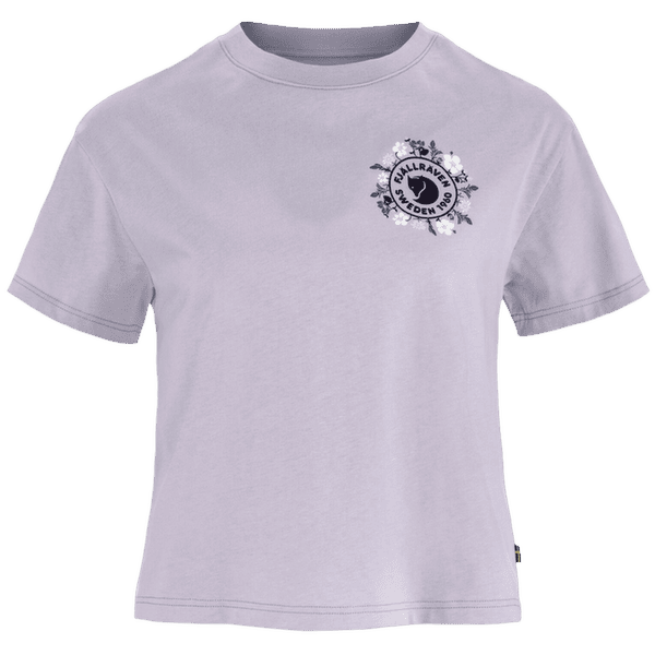 Koszulka z krótkim rękawem Fjällräven Fjällblomster Logo T-Shirt Women Lavender Mist