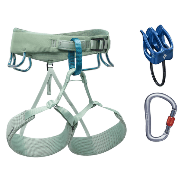 Zestaw Black Diamond MOMENTUM HARNESS PACKAGE Women Desert Sage