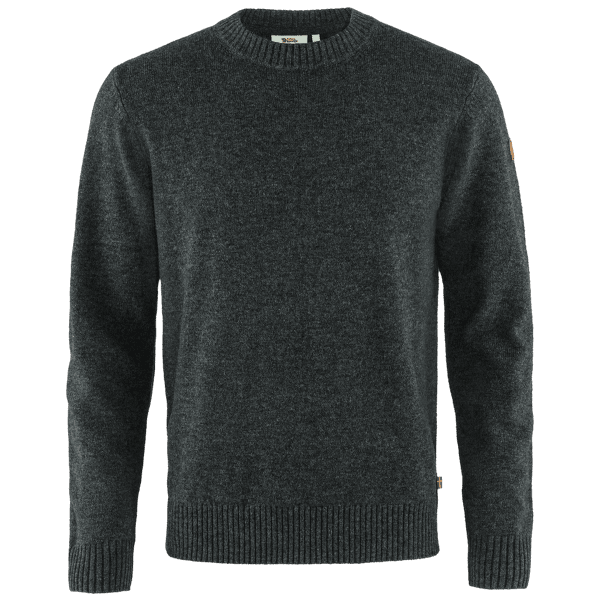 Sweter Fjällräven Övik Round-neck Sweater Men Dark Grey 030