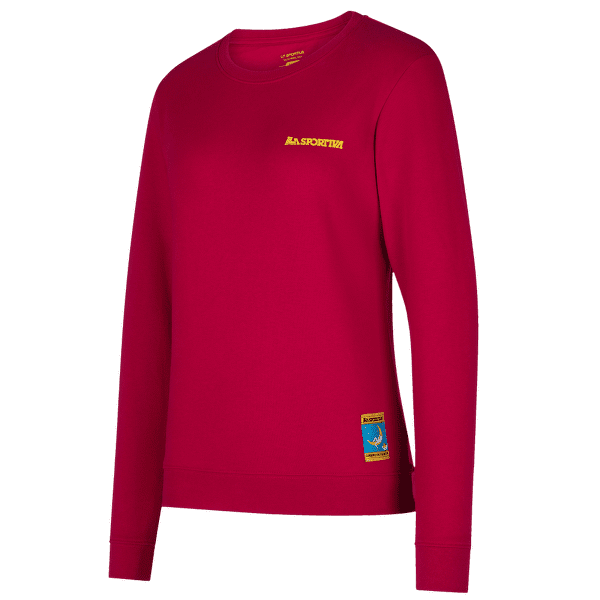 Koszulka z długim rękawem La Sportiva Climbing on the Moon Sweatshirt Women Fucsia/Giallo