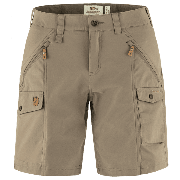 Szorty Fjällräven Nikka Shorts Curved Women Suede Brown