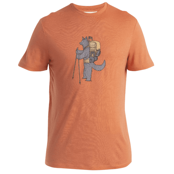 Koszulka z krótkim rękawem Icebreaker Merino 150 Tech Lite III SS Tee Tech Head Men Ember