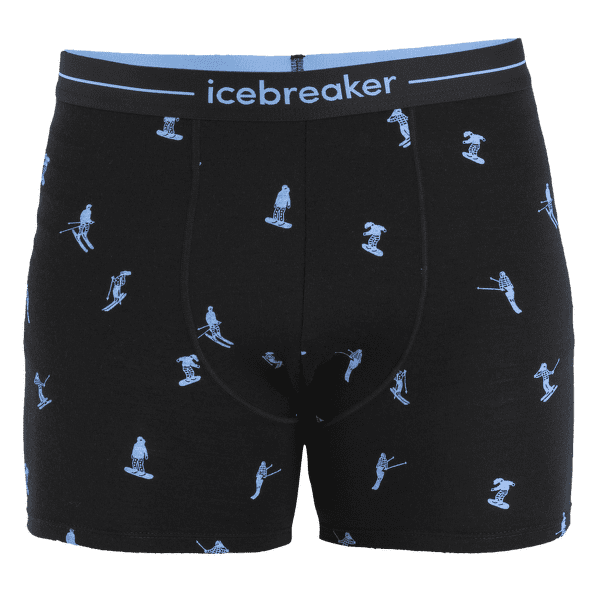 Bokserki Icebreaker Merino 150 Anatomica Boxers Ski Day Men BLACK/AOP