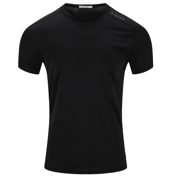 Koszulka z krótkim rękawem Aclima LightWool 140 Trail Tee Men Jet Black