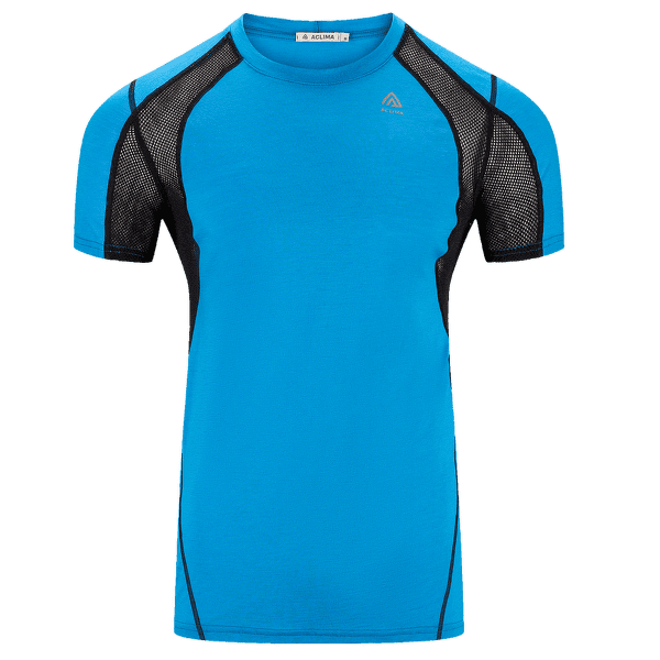 Koszulka z krótkim rękawem Aclima LightWool Sports Shirt Men Bluejay/Jet Black