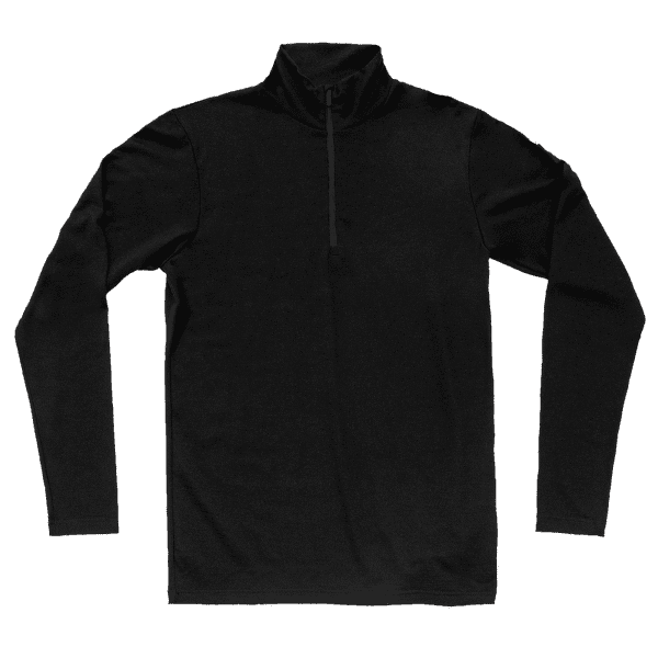 Koszulka z długim rękawem Devold Breeze Plus Merino 200 Zip Neck Men 950A BLACK