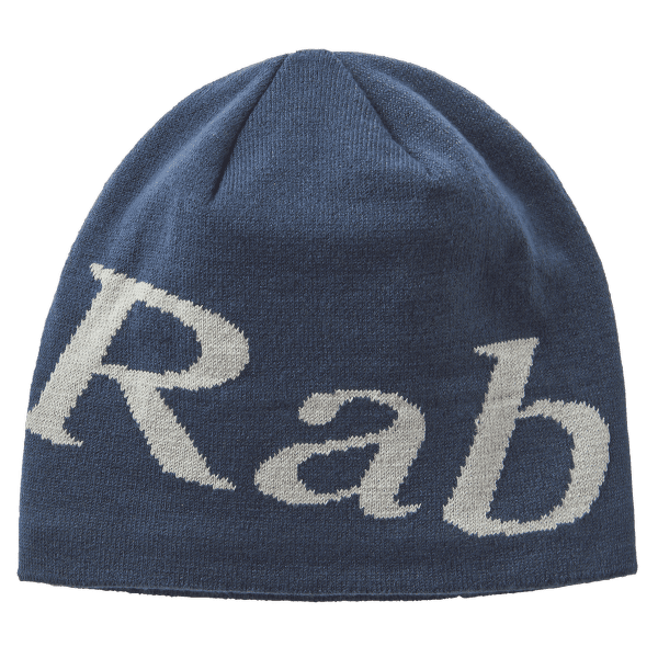 Czapki Rab Logo Beanie Tempest Blue/Light Zinc