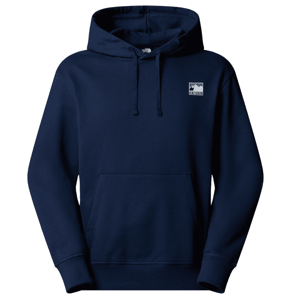 Bluza The North Face MOUNTAIN LOGO RELAXED HOODED SWEATSHIR Men SUMMIT NAVY