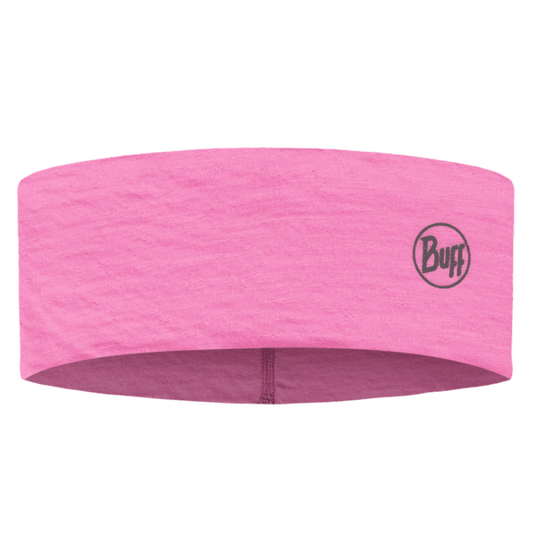 Opaska na głowę Buff Lightweight Merino Wool Headband SOLID FLUOR FUCHSIA