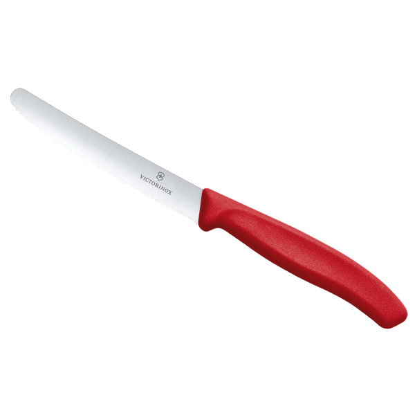Nóż Victorinox Tomato knife SwissClassic, round tip, wavy, 10cm, red