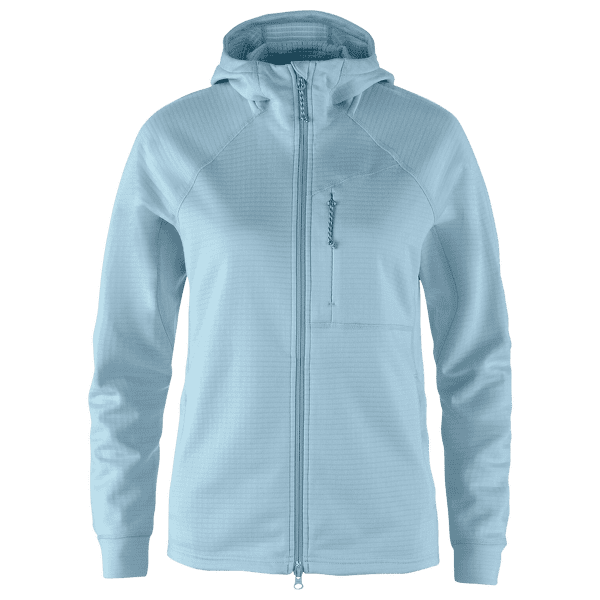 Bluza Fjällräven Abisko Grid Fleece Hoodie Women Breeze Blue