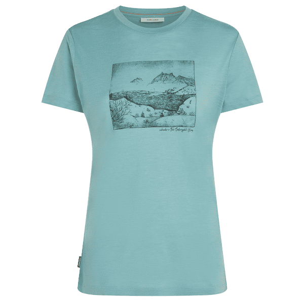 Koszulka z krótkim rękawem Icebreaker Merino 150 Tech Lite SS Tee Sunrise Summit Women HYDRO