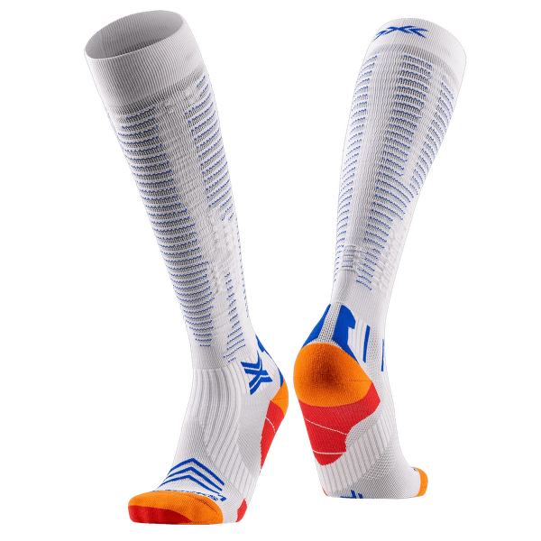 Podkolanówki X-Bionic X-SOCKS RUN EXPERT EFFEKTOR OTC WHITE/ORANGE/TWYCE BLUE