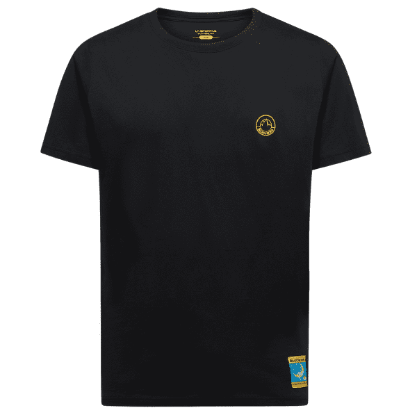 Koszulka z krótkim rękawem La Sportiva Climbing on the Moon T-Shirt Men Nero/Giallo