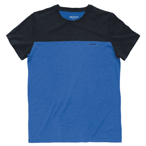 Koszulka z krótkim rękawem Devold Classic Linear Tee Men 250B  ROYAL/INK