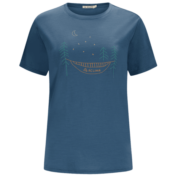 Koszulka z krótkim rękawem Aclima LightWool 140 Classic Tee Forest Women Blue Fusion