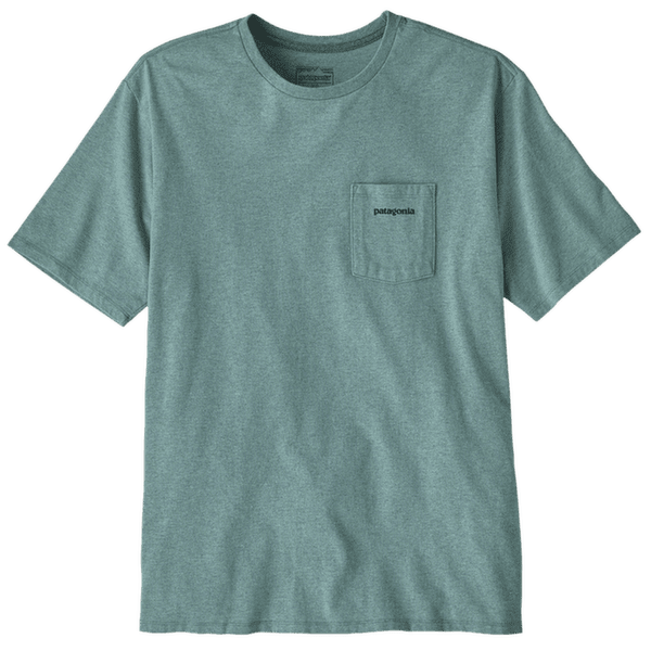 Koszulka z krótkim rękawem Patagonia Boardshort Logo Pocket Responsibili Tee Men Blue Sage