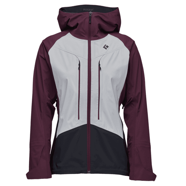 Bunda Black Diamond Dawn Patrol Hybrid Shell Women White-Blackberry-Black
