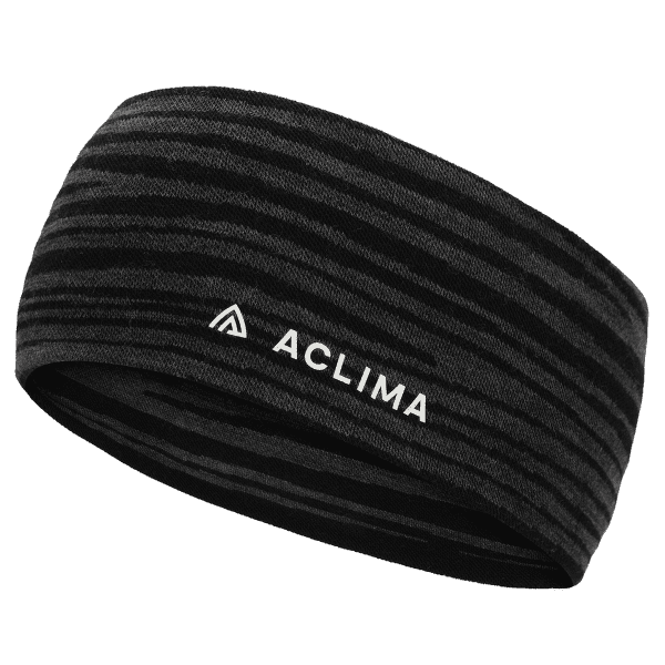 Opaska na głowę Aclima WarmWool Headband Black Motion