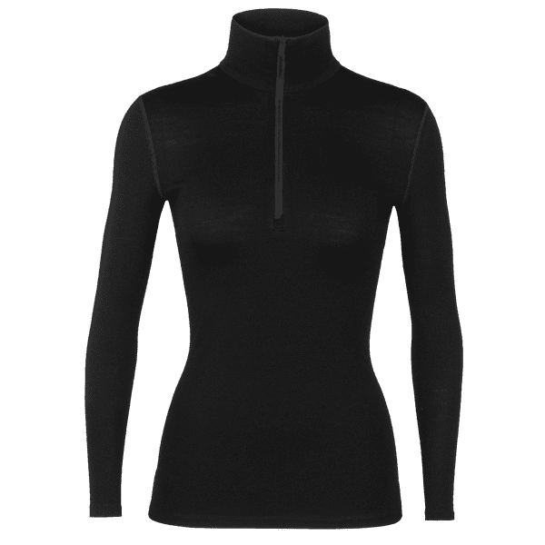 Koszulka z długim rękawem Icebreaker Merino 260 Tech LS Half Zip Women Black