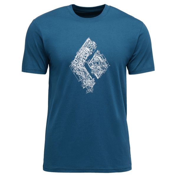 Koszulka z krótkim rękawem Black Diamond Engineered Diamond SS Tee Men Indigo