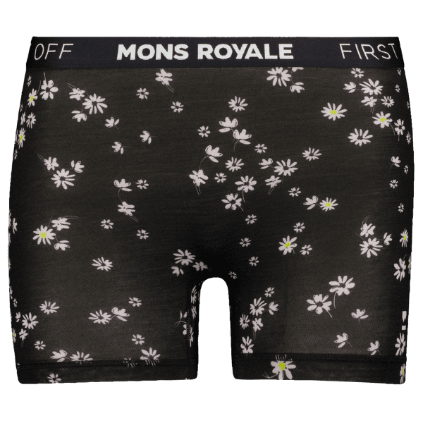 Bokserki Mons Royale Hannah Hot Pant Black Daisy
