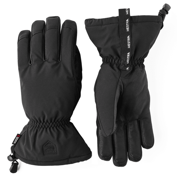 Rękawice Hestra Mist - 5 finger Svart