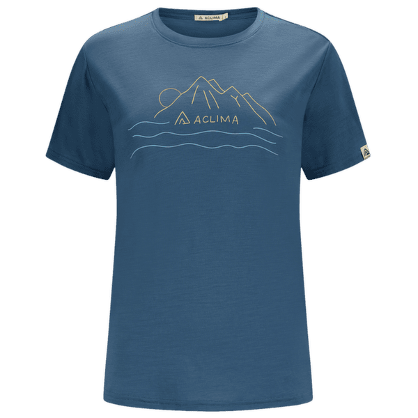 Koszulka z krótkim rękawem Aclima LightWool 140 Classic Tee Sunset Women Blue Fusion