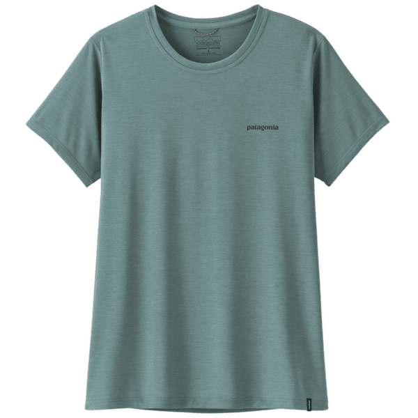 Koszulka z krótkim rękawem Patagonia Cap Cool Daily Shirt - Boardshort Logo Women Blue Sage - Light Blue Sage X-Dye