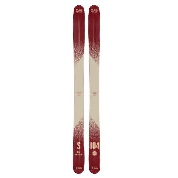 Narty Zag ZAG SKIS SLAP 104 2020-2021 BURGUNDY/BEIGE