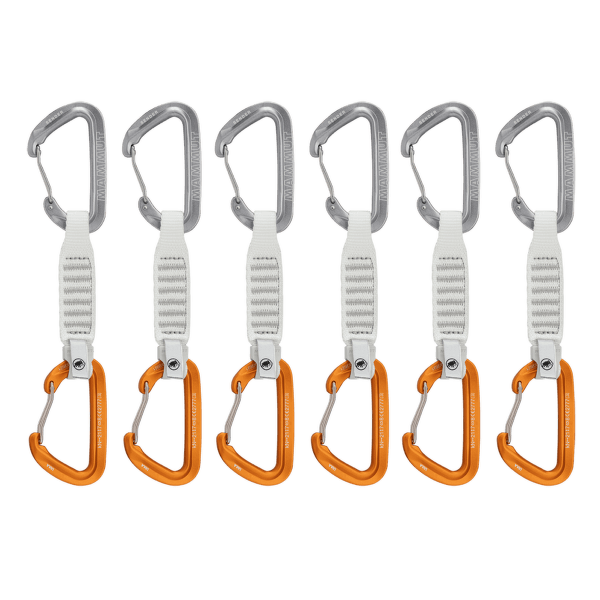 Expresy kompletne Mammut Sender Wire 12 cm 6-Pack Quickdraws light grey-gold